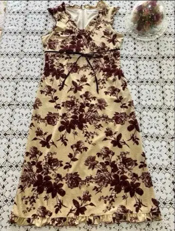 레스트로즈 벨로아 원피스 새상품