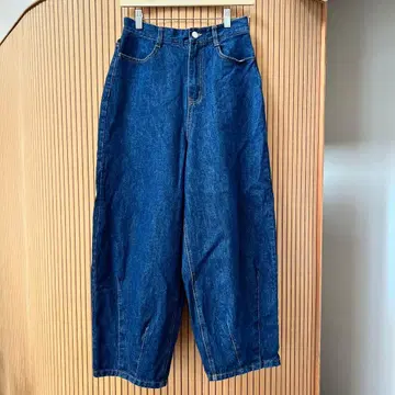 [당일 발송] 새상품급! 사만사 모스모스 코쿤 데님 팬츠 L 네이비