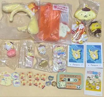 산리오 폼폼푸딩 푸딩 묶음 판매 메지루시 액세서리 치비토모