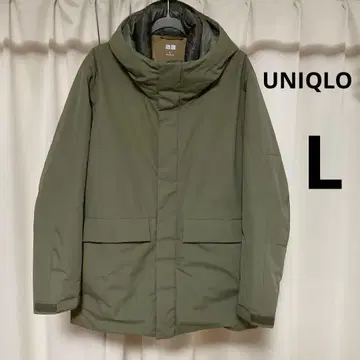 [UNIQLO] 하이브리드 다운 후드티 / 초기 모델 / 올리브