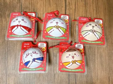 치이카와 (먼작귀) 코카콜라 크리스마스 볼 오너먼트 5종 컴플리트