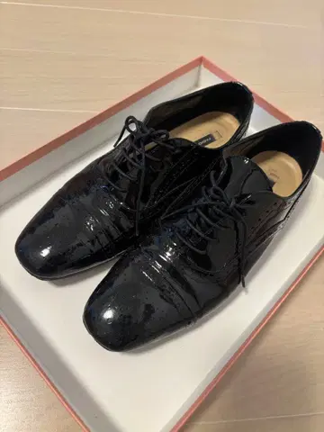 FABIO RUSCONI 블랙 에나멜 신발