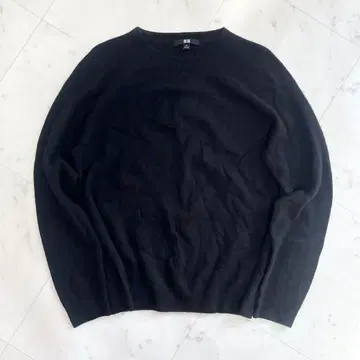 유니클로 캐시미어 100% 니트 스웨터 블랙 XL