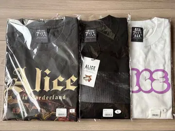지금 여기 있는 나라의 앨리스 야마자키 켄토 T셔츠 L사이즈 3점 세트