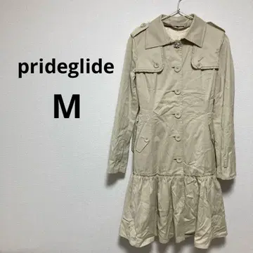 프라이드 글라이드 여성용 스프링 코트 보아 베스트 베이지 프릴 M