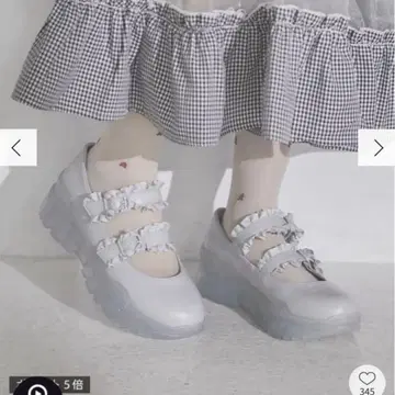 merry jenny 블루 스니커즈 밑창 frill 멜리 제인 M