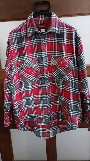 Budweiser 90s 빈티지 체크 무늬 플란넬 셔츠