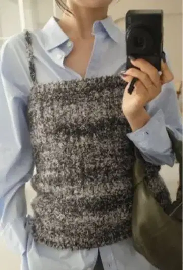 SLOBE IENA 크링클 크링클 크링클 모헤어 mix knit