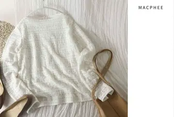 새상품급 17600엔 MACPHEE 레이스 블라우스