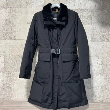 Theory 블랙 퍼 포함 다운 자켓