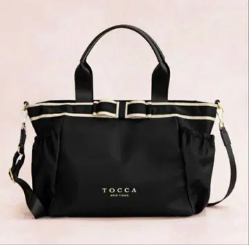 TOCCA 듀얼 리본 나일론 토트백