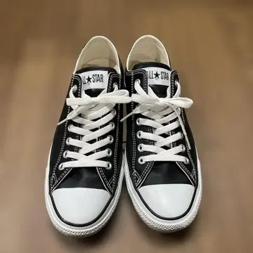 컨버스 올스타 가죽 블랙 로우컷