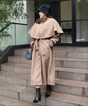 로얄 파티 2way 케이프 포함 롱 코트