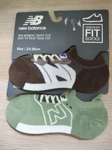 new balance 스니커즈용 삭스 23-25cm 2족 세트