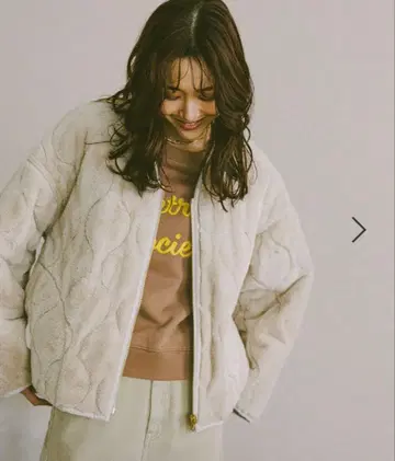 글로벌 워크 리버서블 퍼 퀼트 블루종