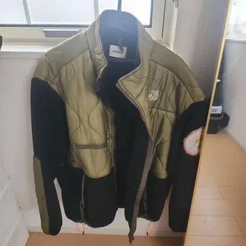 READY MADE 플리스 자켓 올리브 그린/블랙