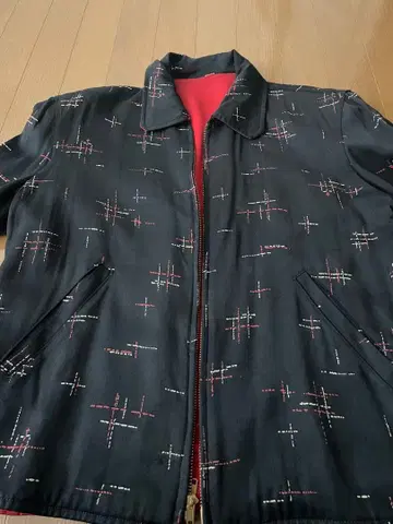 [레어] 빈티지 50s 블랙 개버딘 재킷 로커빌리