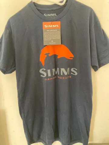 SIMMS 낚시 T셔츠 네이비