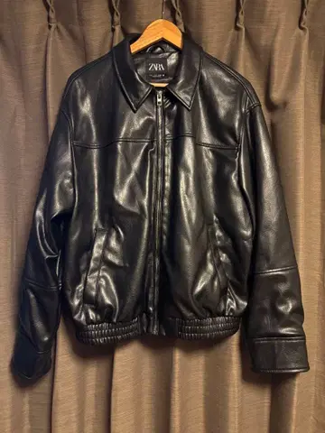ZARA 페이크 가죽 자켓