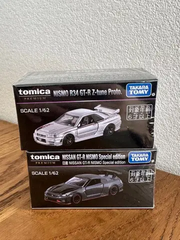 재팬 모빌리티 쇼 한정판 토미카 2대 NISMO R34 R35 GT-R