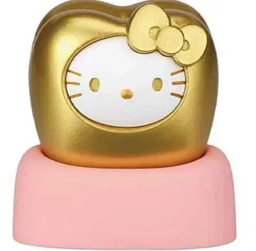 산리오 모두 함께 되자! 치아 헬로키티 금 레어 금니