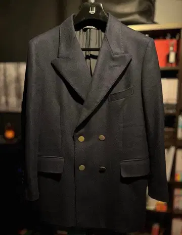 dunhill 더블 브레스트 자켓 48 네이비