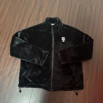 MARY QUANT 블랙 플리스 자켓