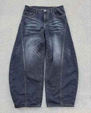 벌룬 와이드 데님 팬츠