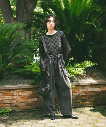 니코앤드 2025 AWMONSTER 카고 데님 블랙 데님 새상품