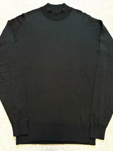 JOHN SMEDLEY 존스메들리 모크넥 울 니트 BLACK