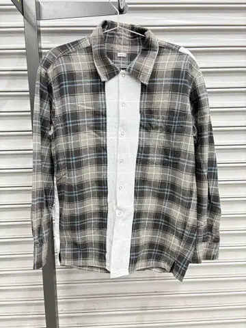 SEQUEL 체크 무늬 긴팔 플란넬 셔츠 사이즈 S