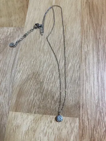 ear PAPILLONNER 지르코니아 목걸이 실버