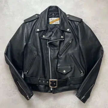 컨디션 최상 샷 더블 라이더 자켓 천연 가죽 618 USA제 40 L