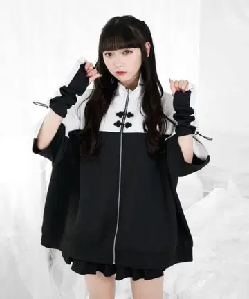 pal elfy 암워머 저지 블랙 화이트