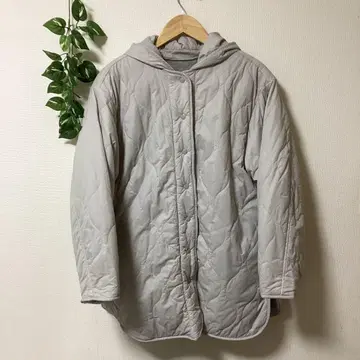 스튜디오 클립 리버서블 퀼트 미디 블루종 라이트 그레이