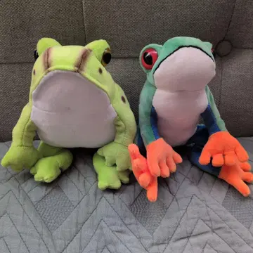 개구리 봉제 인형 2종 세트 테이크오프