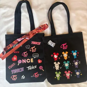 TWICE 토트백 블랙 외