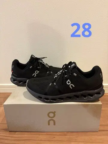 새상품급 On Cloudsurfer 블랙 28cm