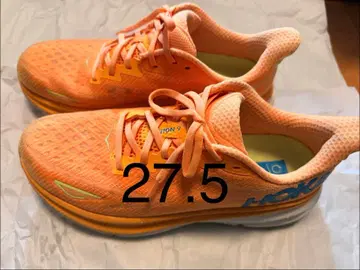 27.5 HOKA ONE ONE CLIFTON 9 스니커즈 오렌지