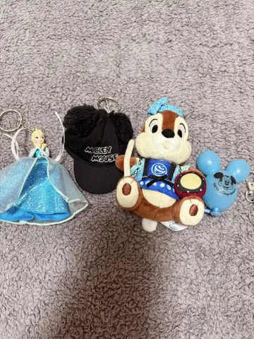디즈니 굿즈 (키링, 봉제 인형 키링 등)