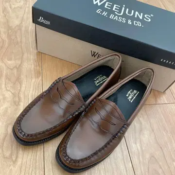 G.H.BASS 지에이치바스 가죽 페니 로퍼 코냑 22.5cm