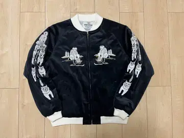 HOUSTON 벨벳 스카잔 알래스카 수베니어 자켓 독수리