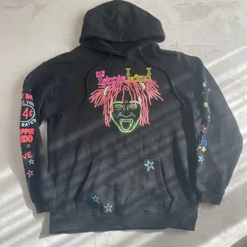 Trippie Land 블랙 후드티 M