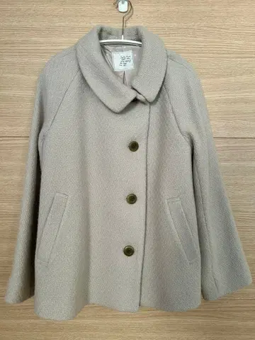 샐리 스콧 라이트 그레이 울 자켓 코트