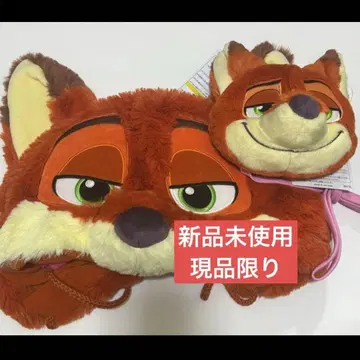 [택 포함 새상품] 주토피아 닉 주디 페이스 파우치 팬캡