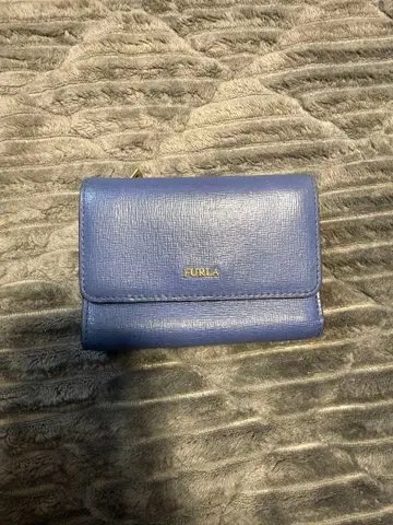 FURLA 3단 폴더형 지갑 파랑