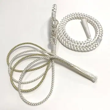 허리띠 후리소데용 인기 있는 화이트와 골드색에 Perl 장식 현품 한정