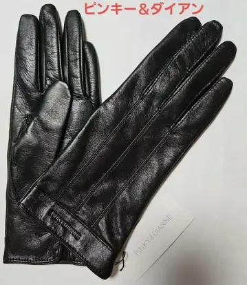 [새상품] 핑키 다이앤 본 가죽 장갑 블랙 21cm