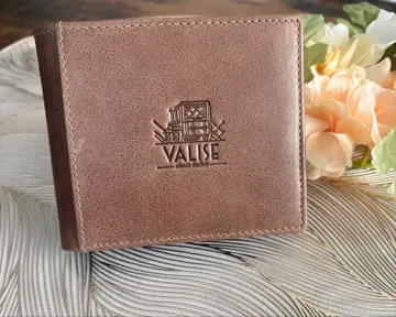 VALISE 이단 접이식 지갑 브라운