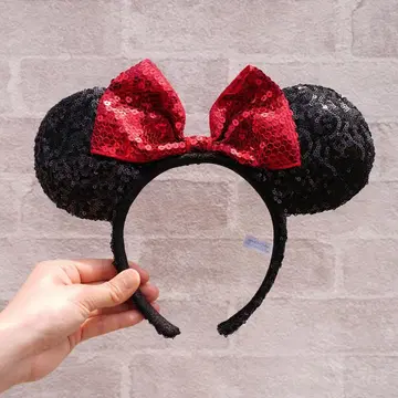 홍콩 디즈니 미니 스팽글 머리띠